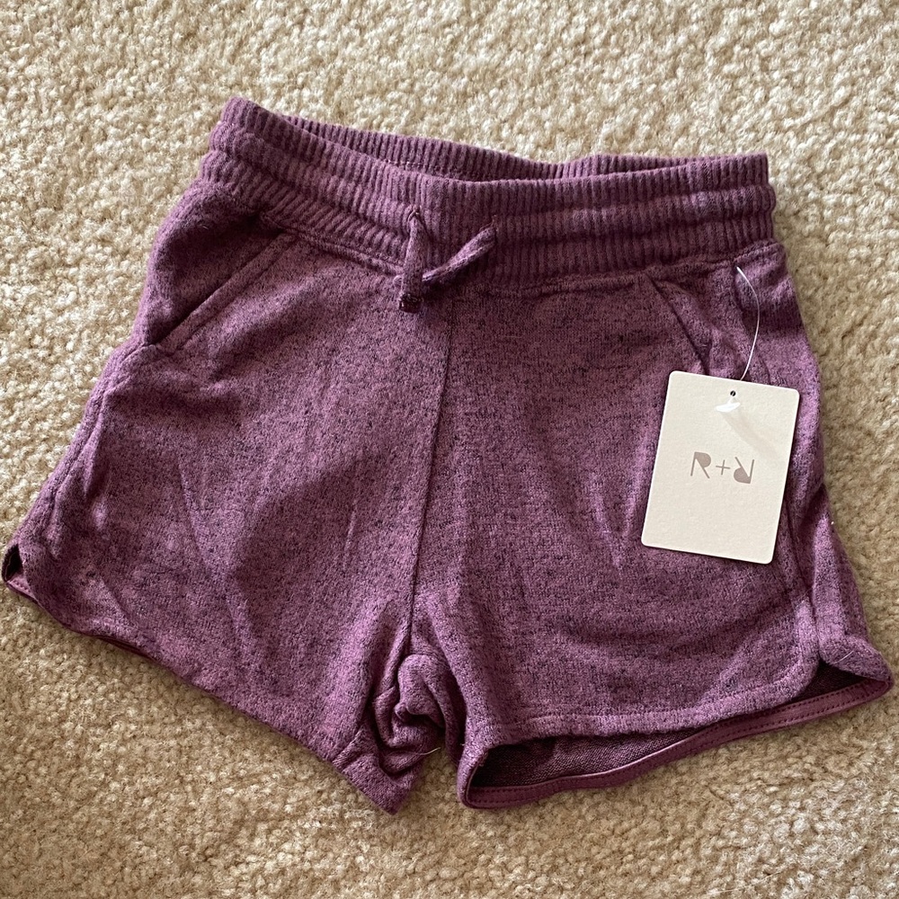 R+R Kids Purple Casual Shorts